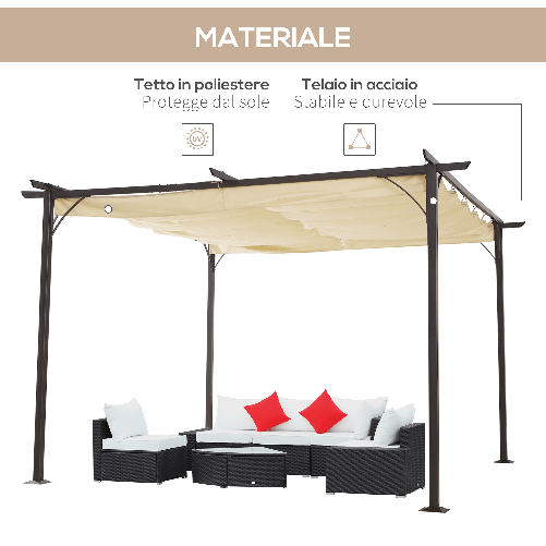 Outsunny-Gazebo-Pergola-da-Giardino-3.5x3.5m-con-Struttura-in-Acciaio-e-Tenda-in-Poliestere-Bianco