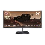 Cooler Master Monitor  Curvo 34 Led Va 21:9 Uwqhd 180Hz 320 Cdm 1500R Usb-C Dock Dp/Hdmi Multimediale Gm34-Cwq2