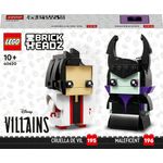 Lego Crudelia e Malefica - Lego Brick Headz 40620