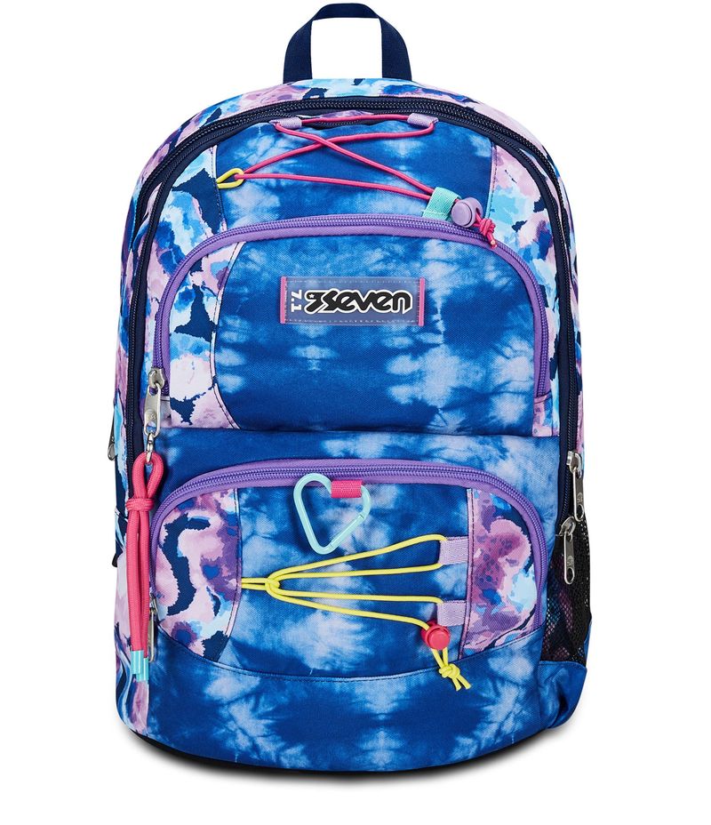 Zaino-scuola-Advanced-Pockets-Seven-Custom-Cloud-Blue-Print