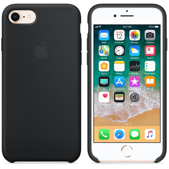 Apple-Silicone-Case-For-Iph-7-8---Black