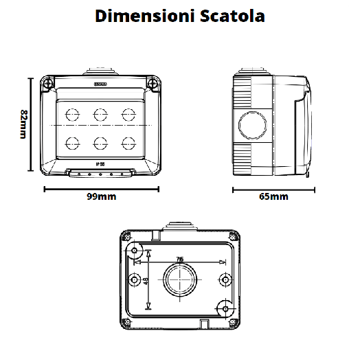 Gewiss-scatola-parete-grigia-ip55-stagna-3-posto-gw27043