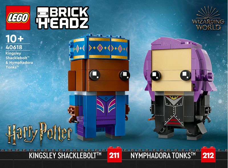 Kingsley-Shacklebolt™-e-Nymphadora-Tonks™---Lego-BrickHeadz-40618