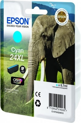 ORIGINALE-Epson-Cartuccia-d-inchiostro-ciano-C13T24324012-24-XL-740-pagine-87ml-XL