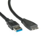 Itb ROLINE 11.02.8875 cavo USB USB 3.2 Gen 1 (3.1 Gen 1) 2 m USB A Micro-USB B Nero