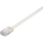 Microconnect 0.25m Cat6 RJ-45 cavo di rete Bianco 025 m U/UTP UTP (U/UTP CAT6 0.25M White Flat - Unshielded Network Cabl