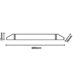 Plafoniera-led-20-watt-slim-lineare-batten-60-centimetri-risparmio-energetico-----temperatura-colore-lampada-6000k-bi...