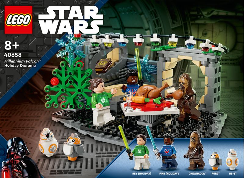 Diorama-festivo-Millennium-Falcon™---Lego-Star-Wars-40658