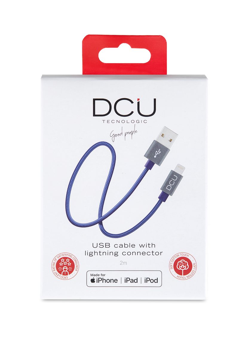 DCU-Advance-Tecnologic-34101250-cavo-Lightning-1-m-Blu