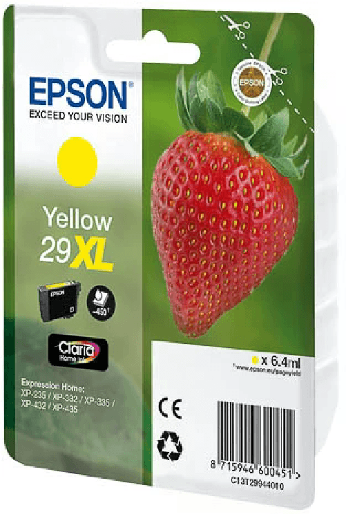 ORIGINALE-Epson-Cartuccia-d--39inchiostro-giallo-C13T29944012-29-XL-450-pagine-64ml-XL