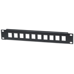 Intellinet 714860 Accessorio per pannello di connessione (BLANK PATCH PANEL 10IN 10-PORT- - 1U BLACK)