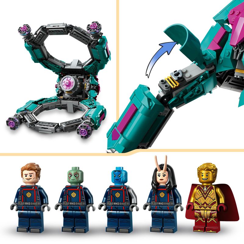 LEGO-Marvel-76255-L’Astronave-dei-Nuovi-Guardiani-Giocattolo-da-Costruire-dei-Guardiani-della-Galassia-Volume-3-con-Minifigure