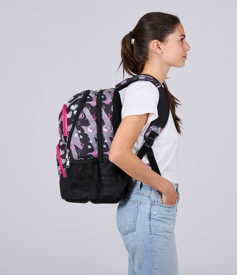 Zaino-scuola-Seven-Advanced-Pockets-Draft-Heart