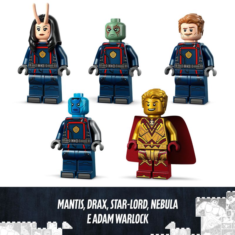 LEGO-Marvel-76255-L’Astronave-dei-Nuovi-Guardiani-Giocattolo-da-Costruire-dei-Guardiani-della-Galassia-Volume-3-con-Minifigure