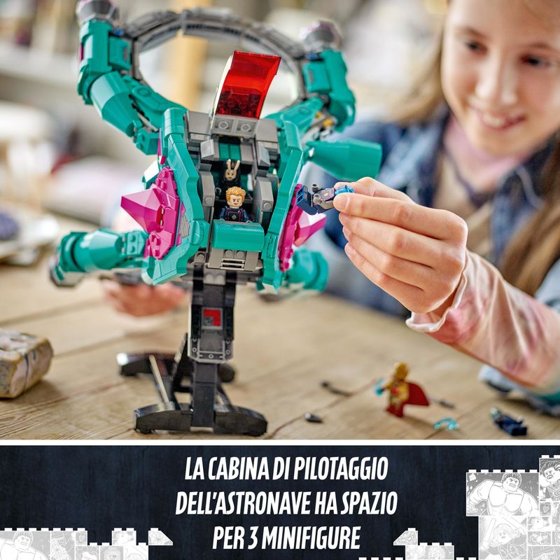 LEGO-Marvel-76255-L’Astronave-dei-Nuovi-Guardiani-Giocattolo-da-Costruire-dei-Guardiani-della-Galassia-Volume-3-con-Minifigure