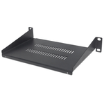 Intellinet 714839 porta accessori Mensola per scaffale (10IN CANTILEVER SHELF 1U VENTED - -150MM SHELF DEPTH BLACK)