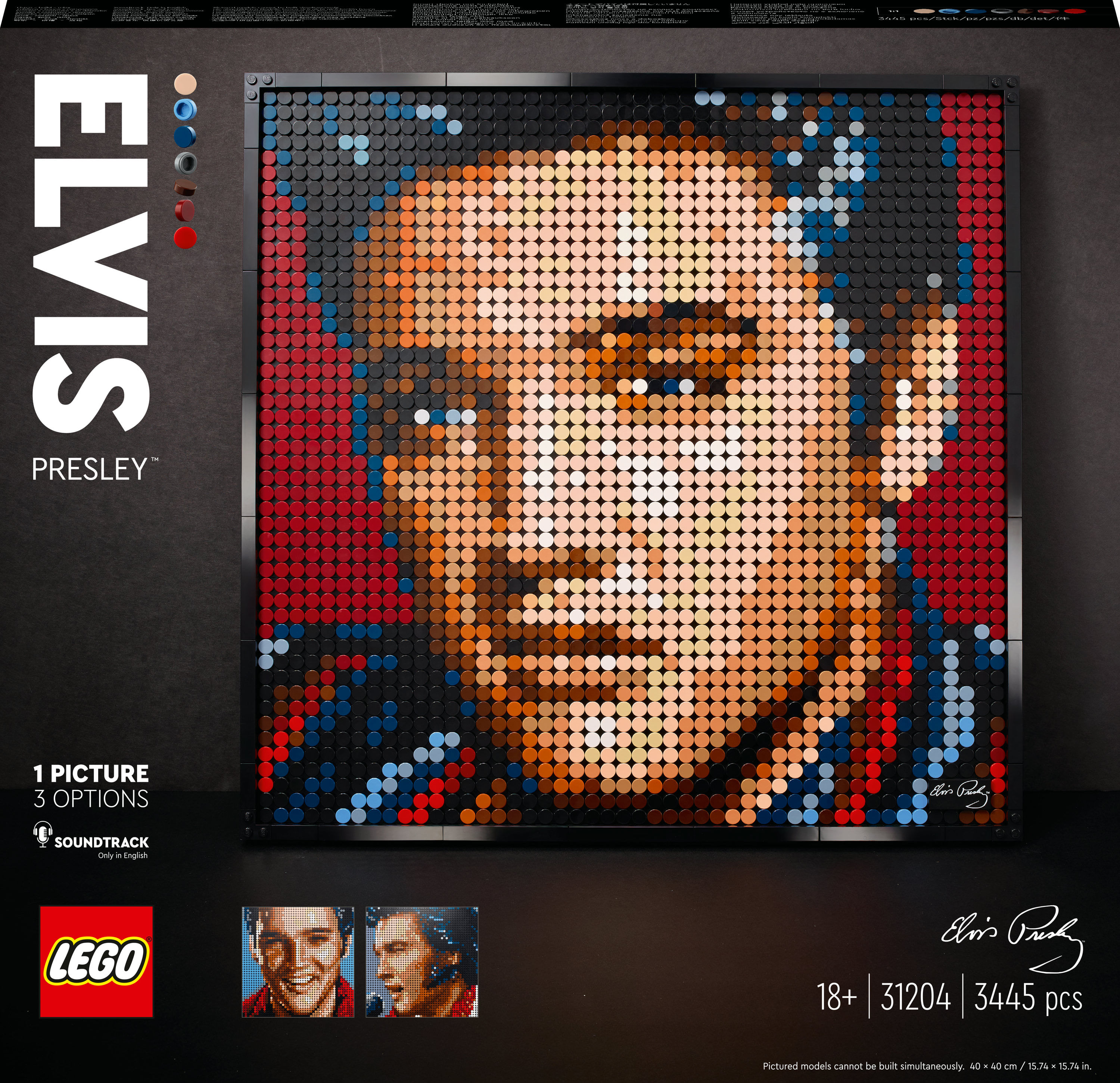 Lego Elvis Presley, il Re del Rock and Roll - Lego Art 31204