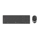 Rapoo 9750M tastiera Mouse incluso Casa RF senza fili + Bluetooth QWERTZ Tedesco Grigio