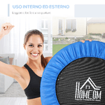 HOMCOM-Trampolino-Elastico-Fitness-Pieghevole-da-Giardino-Φ96.5-x-23-cm-Blu-e-Nero