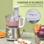 HOMCOM-Frullatore-da-500W-con-Caraffa-Lama-a-S-e-Lama-a-4-Punte-in-Acciaio-Inox-AS-e-ABS-2-Velocita-Regolabili-20.5x19x16cm-Bianco