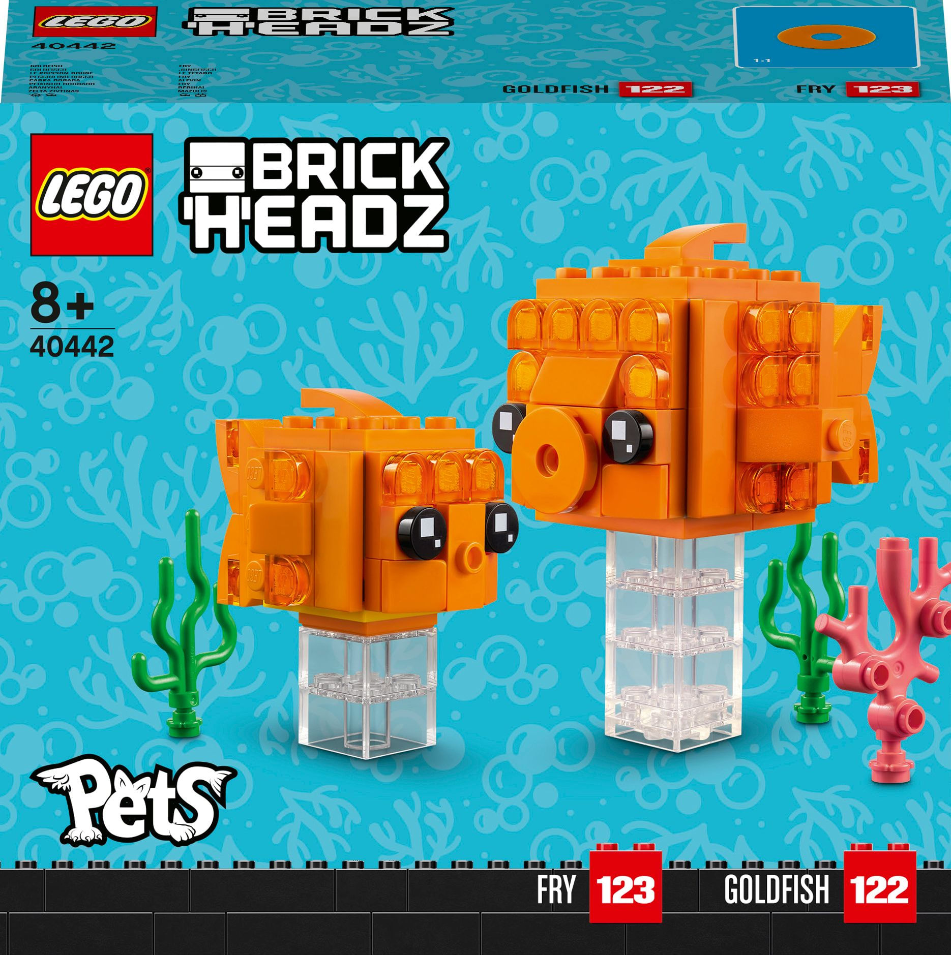 Lego Pesciolino rosso - Lego Brick Headz 40442