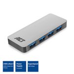 ACT AC6120 hub di interfaccia USB 3.2 Gen 1 (3.1 Gen 1) Micro-B 5000 Mbit/s Grigio