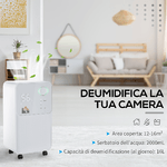 HOMCOM-Deumidificatore-Portatile-da-16L-4-Modalita-e-2-Velocita-Timer-24h-28x20x50.5cm-Bianco