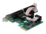 Delock---Adattatore-seriale---PCIe-2.0-a-basso-profilo---RS-232-x-2---verde