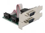 Delock---Adattatore-seriale---PCIe-2.0-a-basso-profilo---RS-232-x-2---verde