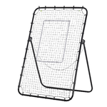 HOMCOM-Rete-da-Calcio-Rebounder-Pieghevole-con-Bersaglio-Altezza-e-Angolazione-Regolabili-Metallo-e-PE-123x73x178.5cm-Nero