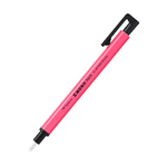 Tombow Gomma di precisione Mono Zero Tombow portagomma rosa fluo punta tonda sottile massima precisione ricaricabile