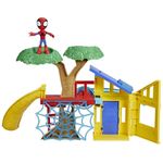 Hasbro Marvel Spidey e I Suoi Fantastici Amici, Il Parco Giochi di Spidey, playset con action figure di Spidey