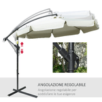 Outsunny-Ombrellone-da-Giardino-a-Braccio-in-Metallo-e-Poliestere-con-Apertura-a-Manovella-Ø2.7x2.7-m-Beige