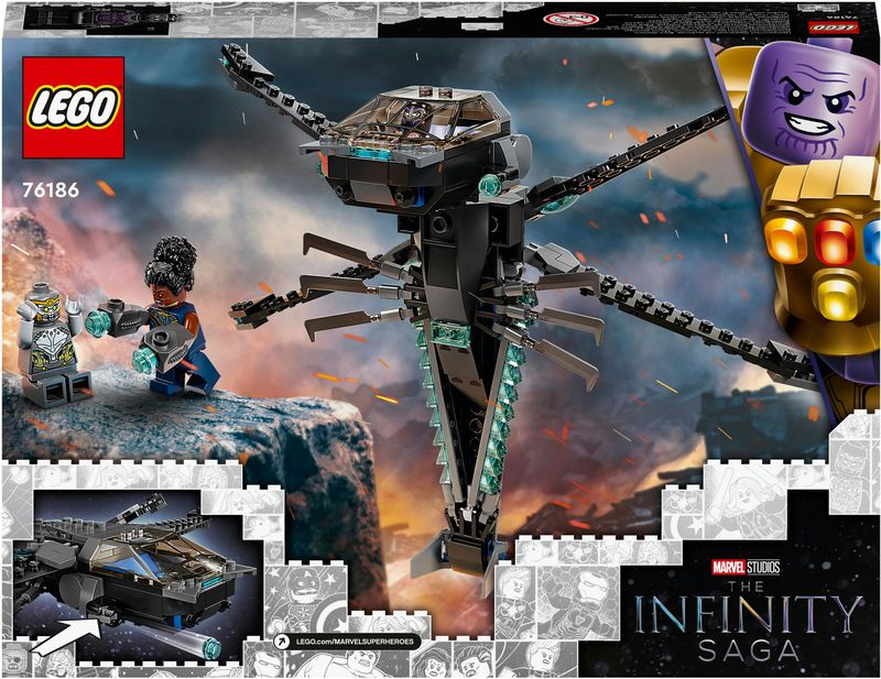 Il-dragone-volante-di-Black-Panther---Lego-Marvel-76186