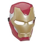 Hasbro Marvel Avengers Maschera Flip FX di Iron Man, con effetti luminosi, replica per giochi d'imitazione