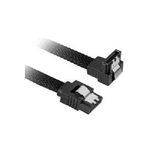 Sharkoon - SATA-Kabel - Serial ATA 150/300/600 - SATA (M) zu SATA (M) - 75 cm - 90° Stecker - Schwarz