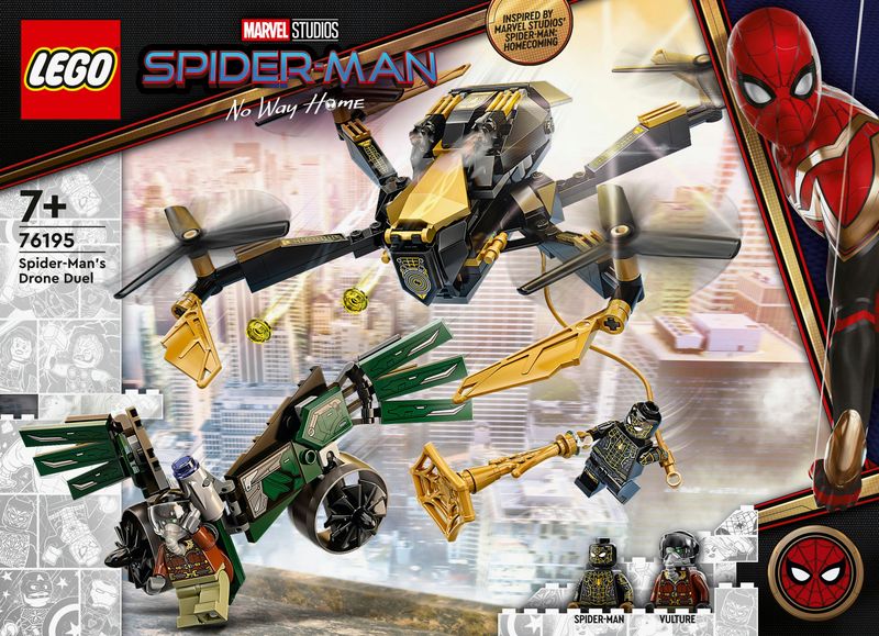 Duello-con-il-drone-di-Spider-Man---Lego-Marvel-76195