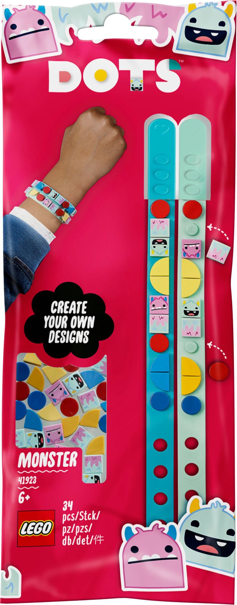 Braccialetti-mostro---Lego-Dots-41923