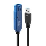 Lindy 43362 cavo USB USB 3.2 Gen 1 (3.1 Gen 1) 30 m USB A Nero, Blu