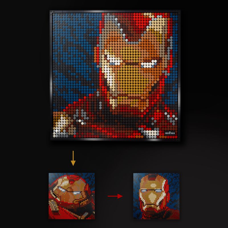 Iron-Man---Marvel-Studios---Lego-Art-31199