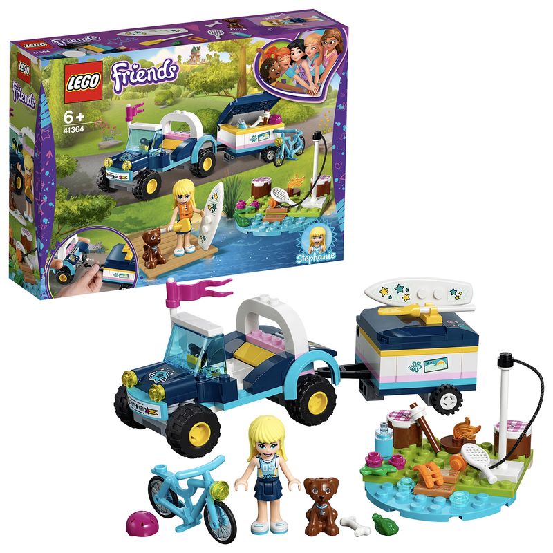 Il-buggy-con-rimorchio-di-Stephanie---Lego-Friends-41364