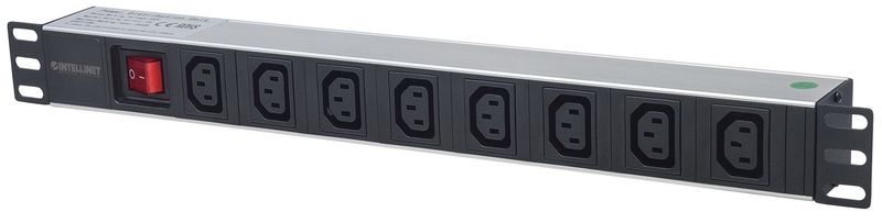 Intellinet-163620-unita-di-distribuzione-dell-energia--PDU--8-presa-e--AC-1U-Nero-Argento