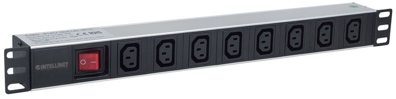 Intellinet-163620-unita-di-distribuzione-dell-energia--PDU--8-presa-e--AC-1U-Nero-Argento