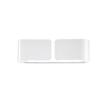 Ideal Lux Applique Contemporanea Clip Metallo Bianco 2 Luci E27