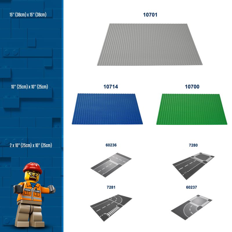 Base-grigia---Lego-Classic-10701