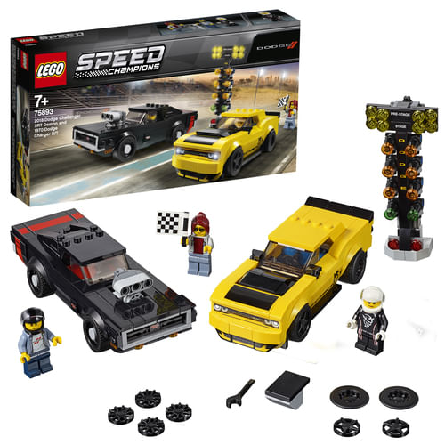 2018-Dodge-Challenger-SRT-Demon-e-1970-Dodge-Charger-R-T---Lego-Speed-Champions-75893