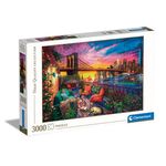 Clementoni Manhattan balcony sunset Puzzle 3000 pz Città