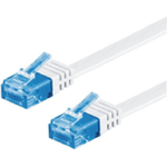 M-Cab 3598 cavo di rete Bianco 2 m Cat6a U/UTP UTP (CAT6A UTP FLAT 2M WHITE - 10GBIT PATCH CABLE CU)