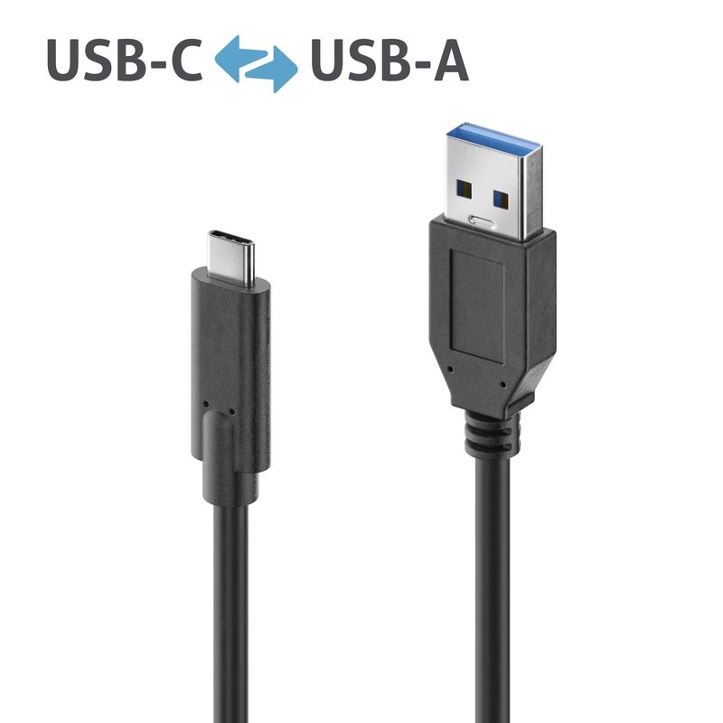 Cavo-PureLink-da-USB-C-a-USB-A---3.1-Gen-2-3A-10G---iSeries---nero---050-m