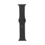 ESTUFF ES660120 accessorio indossabile intelligente Band Nero Silicone (Apple Watch Silicone Strap - Color Black. Width